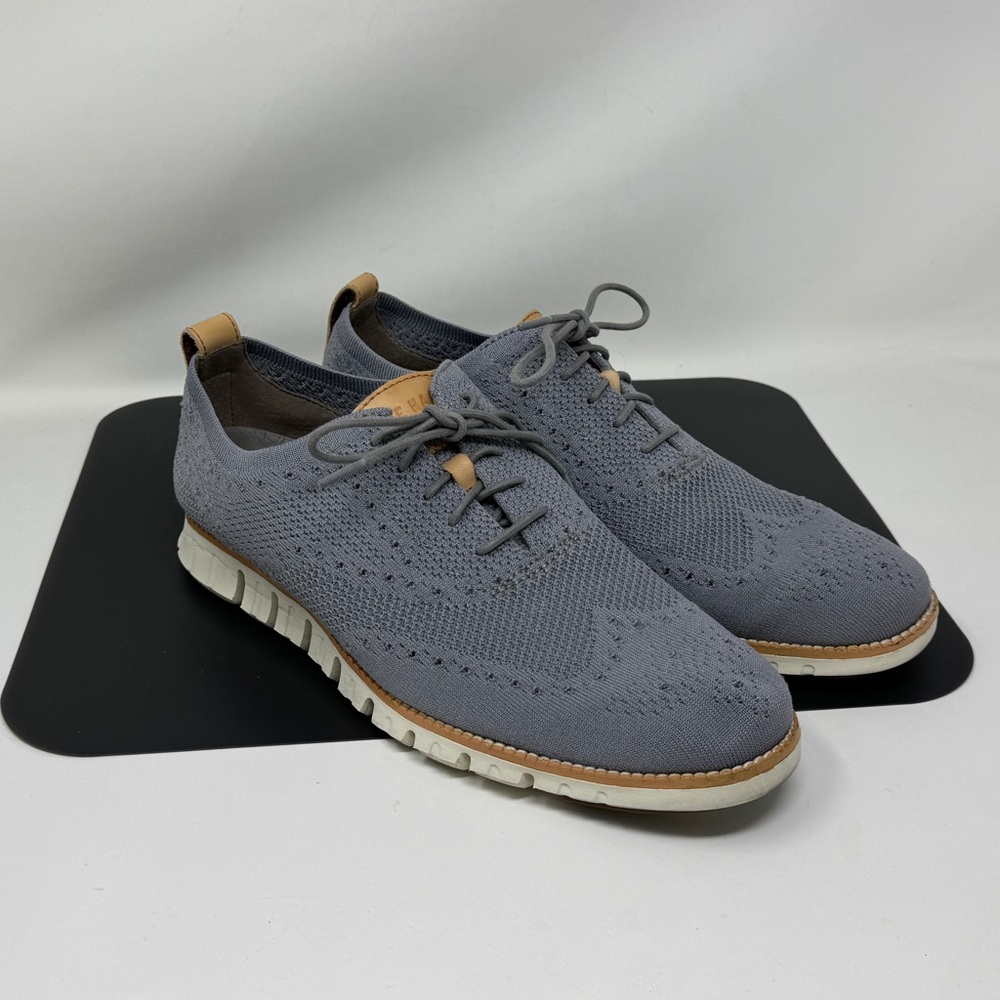 Cole Haan Original Grand Oxfords Stitchlite Shoes Gray C24944 Mens Size 10
